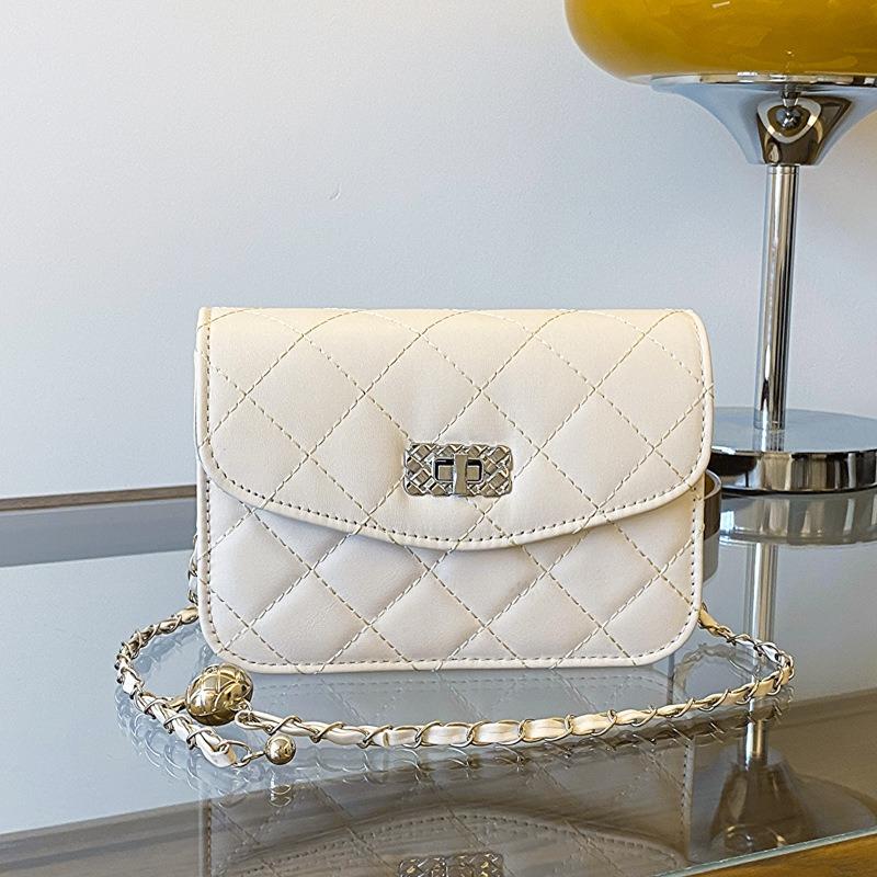 Premium Chain Bag Texture Niche Diamond Square Bag New Messenger Bag Women's Shoulder Bag