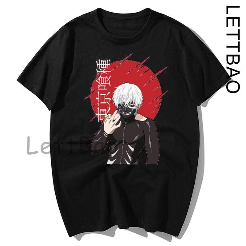 Tokyoghoul Harajuku Anime T Shirt Men Women Short Sleeved One Eyed King Casual T Shirt