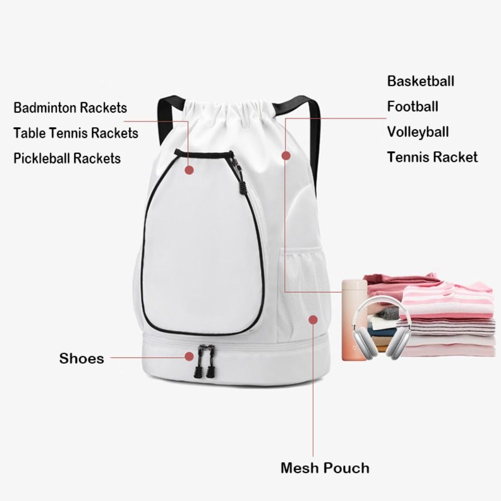 Multifunctional Badminton Racket Backpack Large Capacity Gym Fitness Pack New Tennis Bag
