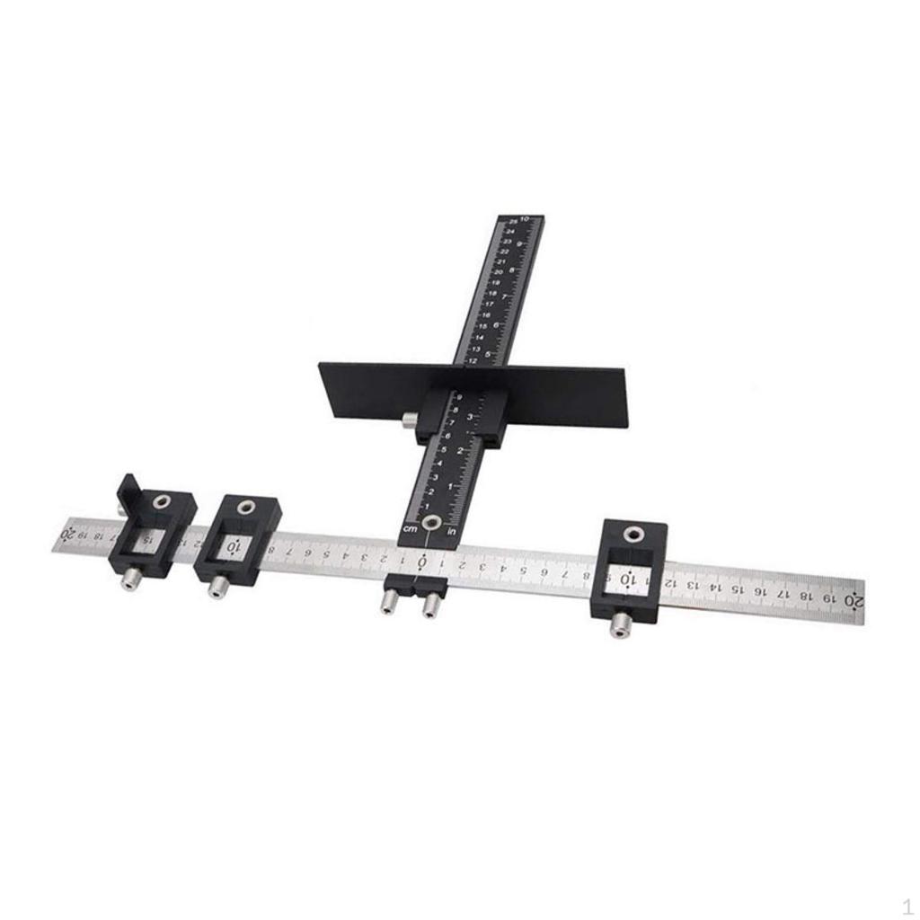 Cabinet Hardware Jig Adjustable Handle HighPrecision Drill Guide Template for