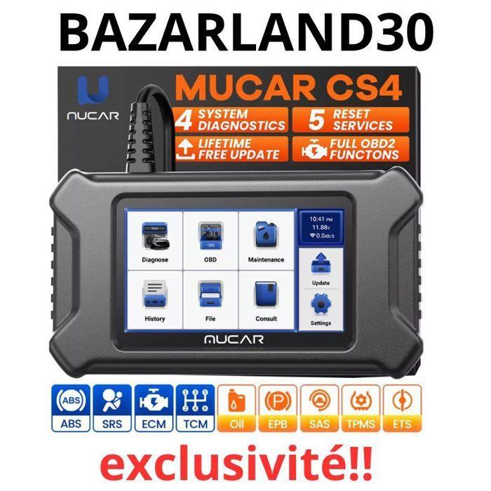 BAZARLAND30.Valigia Mucar CS4 Scanner Diagnostico Auto OBD2 EPB SAS TPMS TBA ETS FR nero