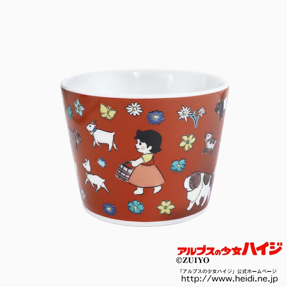 Made In Japan Kutani Ware Girl of the Tableware Colored Free Gift Pattern Heidi, Alps/Heidi Pottery/Tableware/Japanese Cup/Cup/Cup