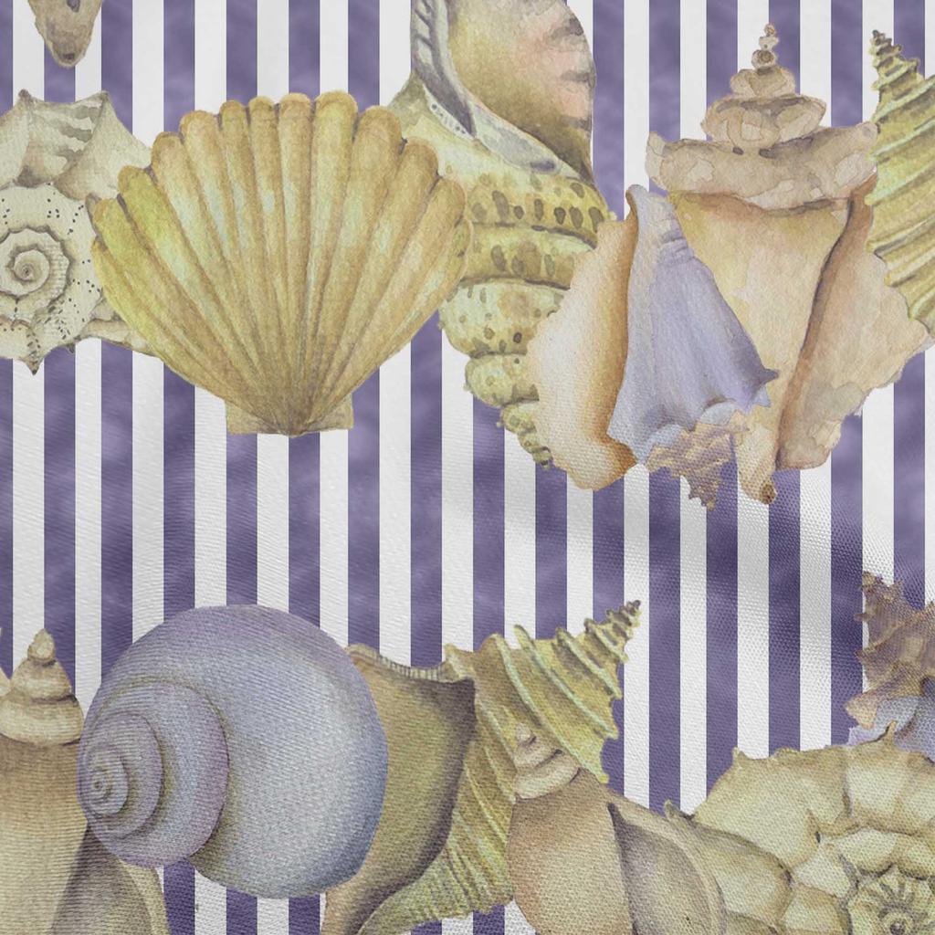 oneOone Cotton Flex Green Fabric Sea Shells Ocean Sewing Material Print Fabric By The Yard 40 Inch