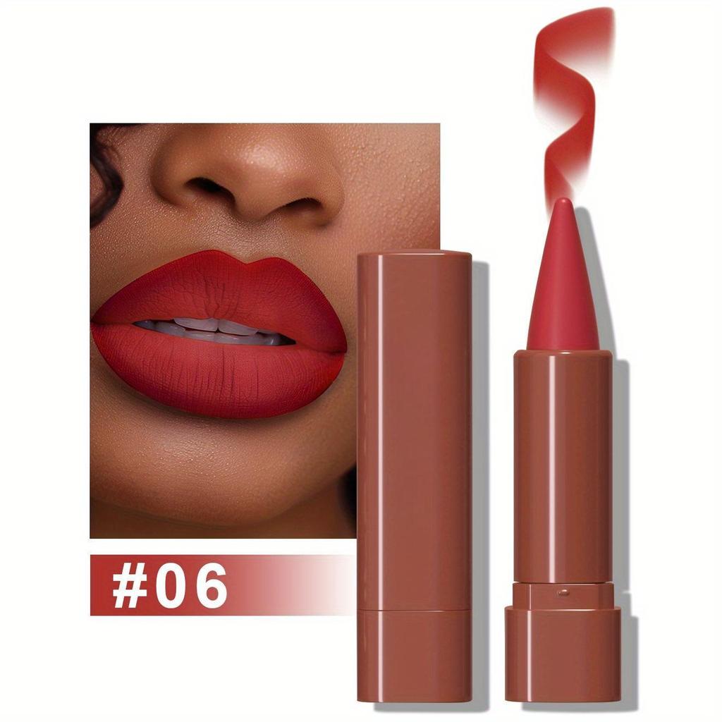 Lip Liner Pencil, 9 Colors Matte Finish, Long-lasting, Waterproof, and Smudge-proof Lip Crayon, Smooth Velvet Texture for Precise Application