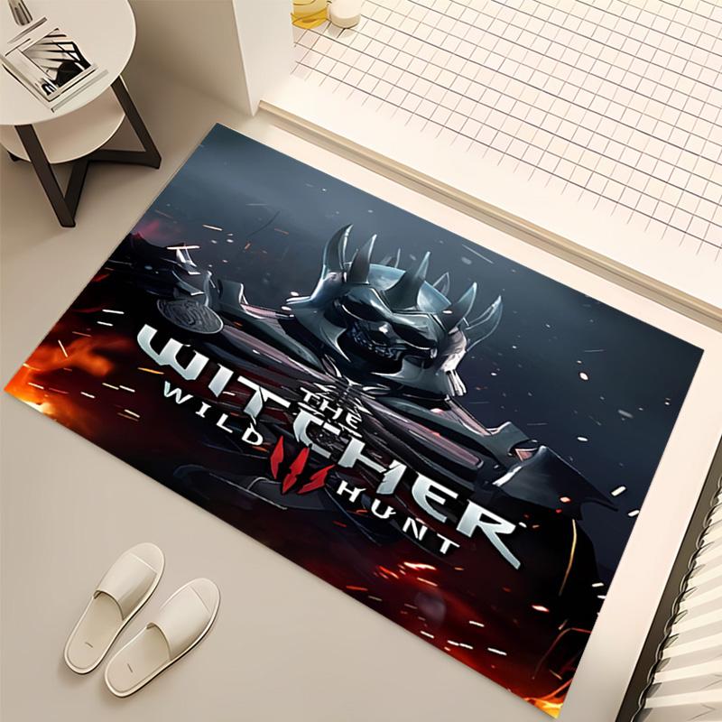 The W-Witcher 3 Wild Hunt GAME Print Area Rug - Soft,Washable Non-Slip Indoor Mat,Living Room,Home Office Decorative Rug