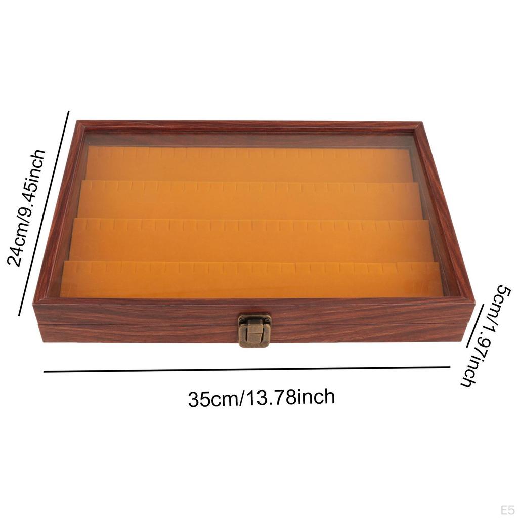 Jewelry Box Container Multifunctional Lockable with Flip Clear Open Lid Large Capacity Gifts