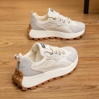 Women's Vulcanized Shoes Platform Sneakers Mesh Breathable Sport Running Shoes for Women Training Shoes Zapatos De Mujer