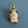 Cartoon Animal Doll Series Crochet Keychain Knitted Rabbit Keychain Cute Bear Keyring For Bag Pendant Custom Accessory