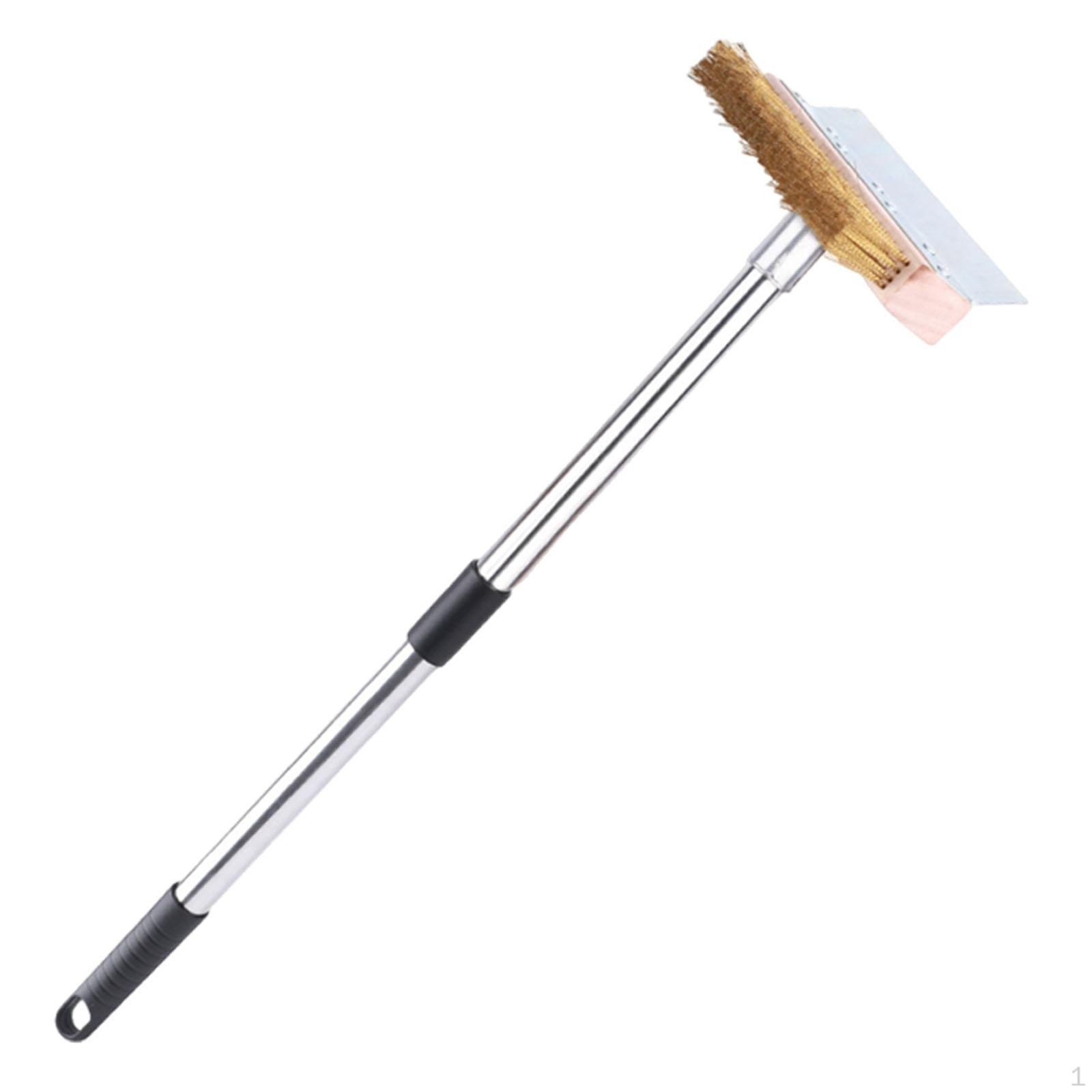 

Pizza Oven Cleaning Brush with Copper Wire Grill for Restaurants Accessory Professional Heavy 0.8m