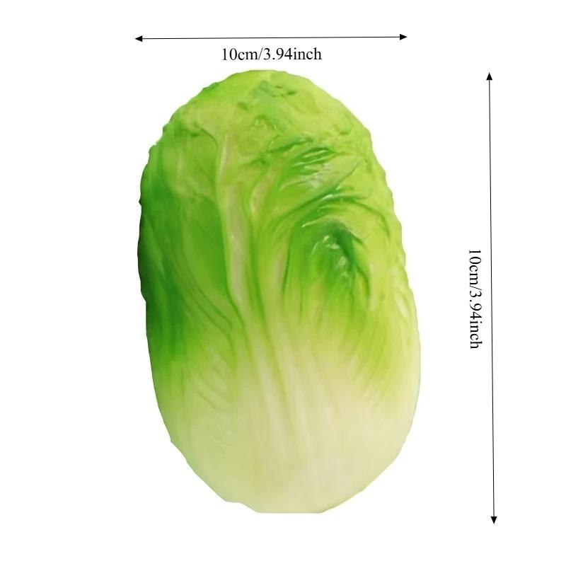 Squishy Simulated Cabbage Squeeze Toy Stress Relief Soft Rubber Venting Fidget Toy Realistic Vegetable Shape Stress Relief Toy