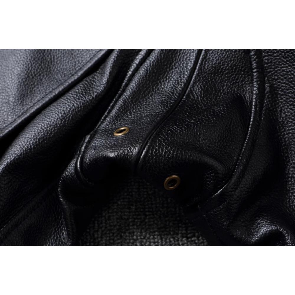 Chinese Size Top G1 Genuine Cowhide Men Leather Jacket Detachable Fur Collar Flight Suit Jackets For Men Military Aviator Coat Winter