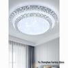 Modern Luxury Faux Crystal Chandelier: Round Ceiling Lamp for Living Room or Bedroom