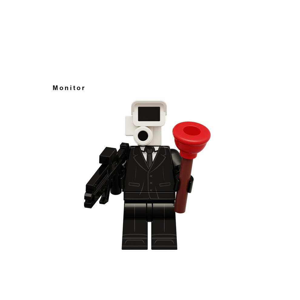 14 Stück Toiletten-Skibidi Bausteine TV-Monitor Kamera DIY Minifiguren Kinderspielzeug Passend für Lego