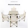 Foldable Portable Outdoor Table and Chairs 5-Piece Set