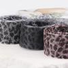 Leopards Print Sheer Ribbon Shoe Laces 140cm Long Flat Shoelaces Polyester Shoe Laces for Adults Kids Trainers Sneakers