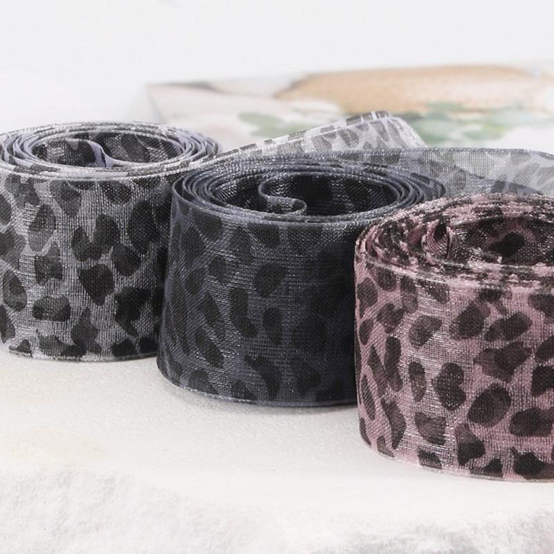 Leopards Print Sheer Ribbon Shoe Laces 140cm Long Flat Shoelaces Polyester Shoe Laces for Adults Kids Trainers Sneakers