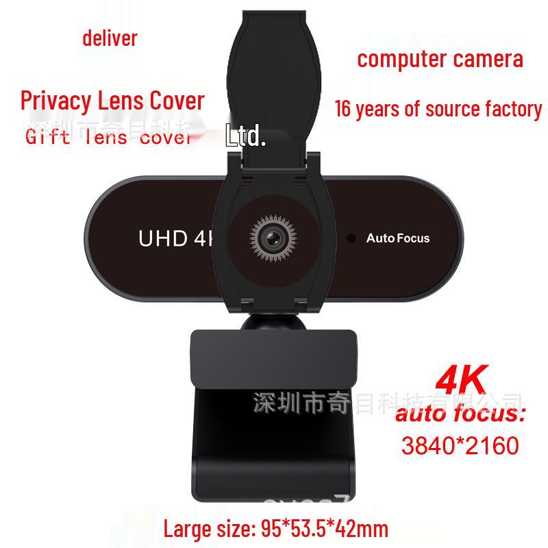 In-Stock 720P HD Webcam for Online Classes with Microphone & Lens Cover