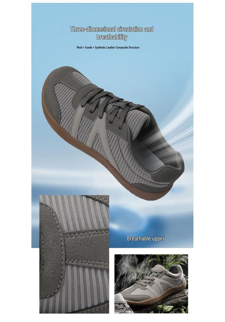 Cross-Border Wide-Toe Barefoot Hiking Fitness Shoes for Men & Women - Breathable Casual Sports Shoes.