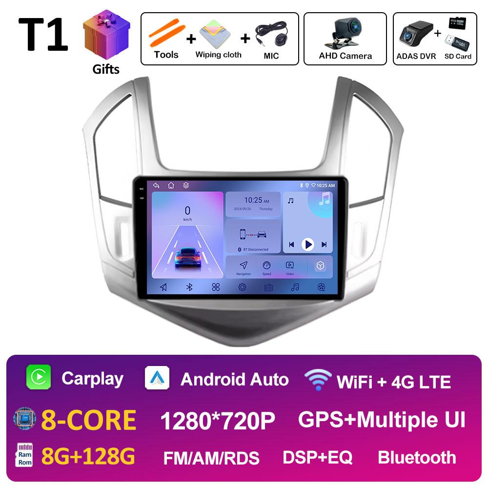 Car Video Radio Multimedia Player For Chevrolet Cruze J300 J308 2012 2013 2014 2015 Wireless Carplay Android Auto Head Unit WIFI