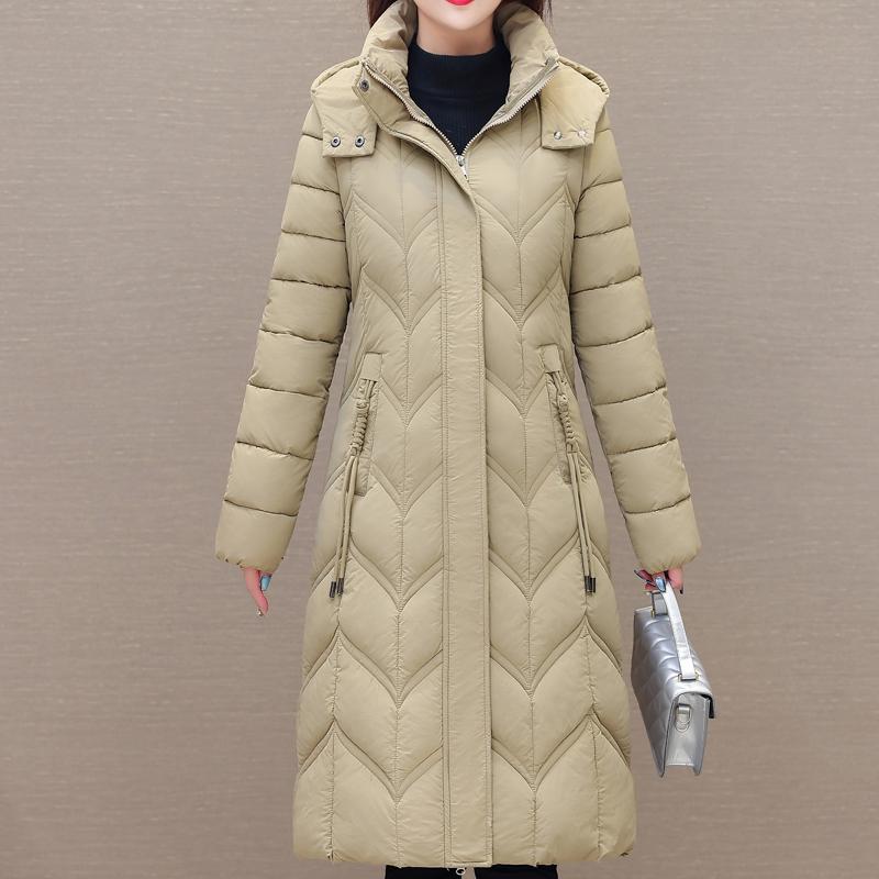 

Элегантные длинные парки для женщин, пальто с капюшоном, толстые теплые зимние пальто для женщин среднего возраста 5XL хаки