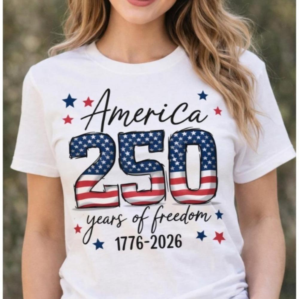 Usa 250th Anniversary Shirt America 250 Years Of 17762026 Tee Patriotic Fourth Of July Tees Usa Independence Day Shirt