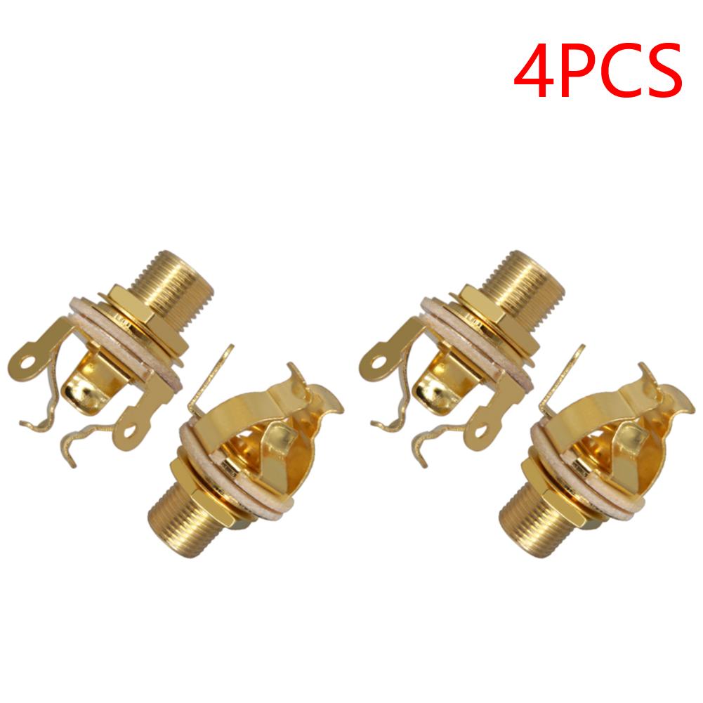 1/4 Inch 6.35Mm Guitar Pickup Output Jack Metal Electric Guitar Mono Jack Mono Output Jack Guitar Parts