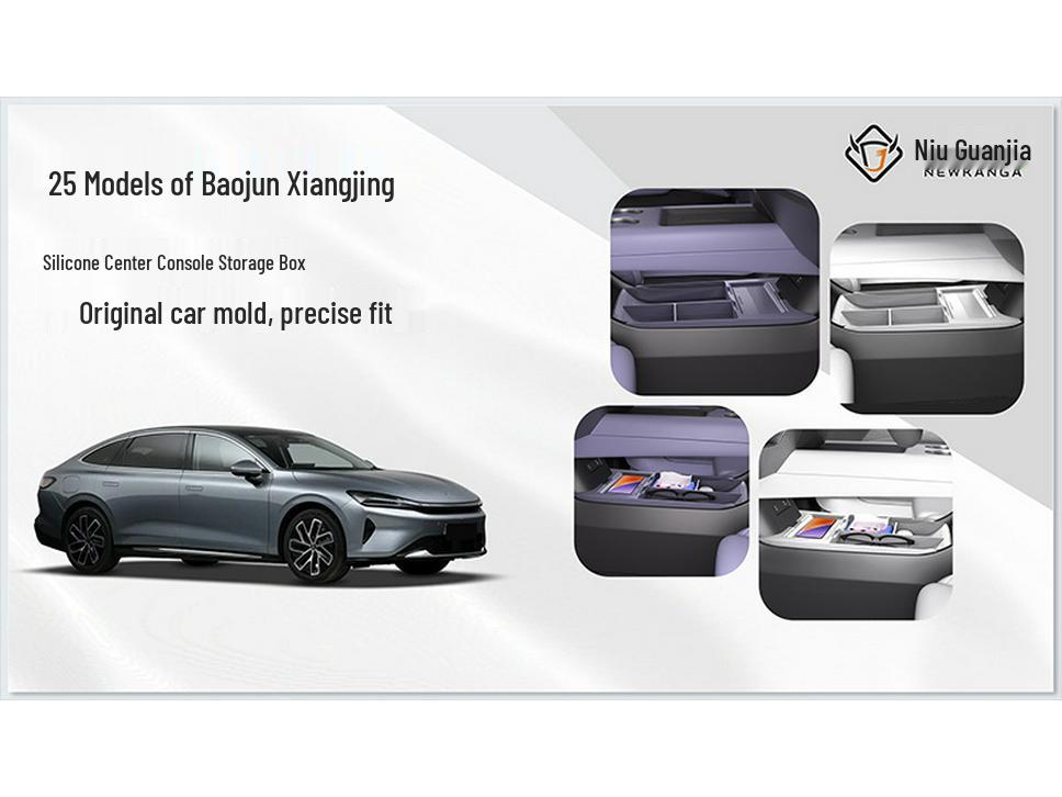 Baojun Xiangjing Center Console Silicone Storage Box & Glasses Holder.