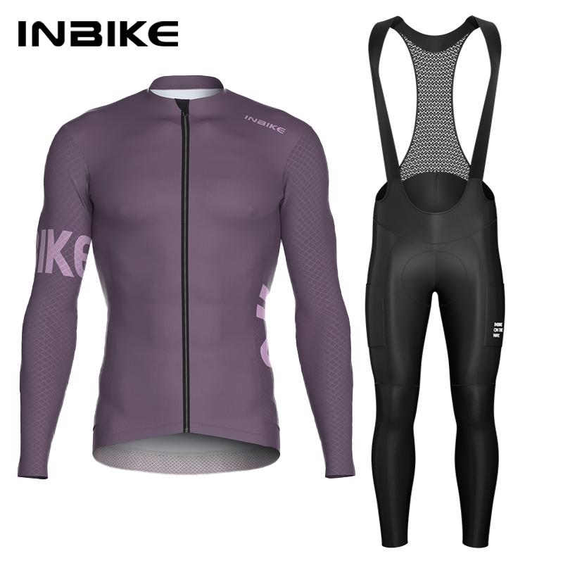 

Men s Cycling Set Long Sleeve Jersey Bib Pants Quick-Dry Road Bike Suit with Pockets Spring 2026 Autumn Breathable Cycling Suit Set Man 3XL