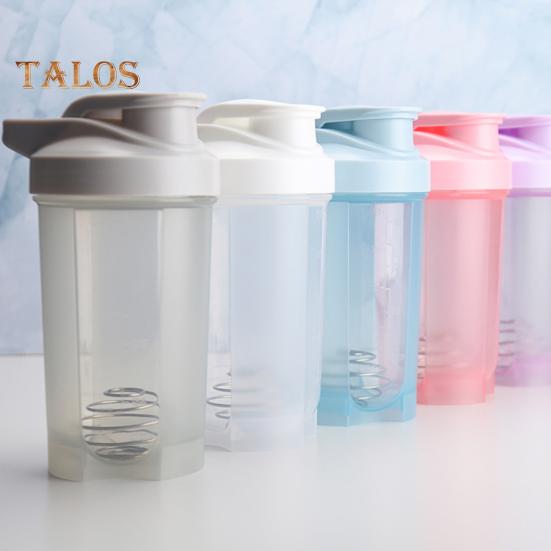 Protein-Shaker-Becher mit Mixerball, 500 ml, Weithals-Shaker zum einfachen Mischen, tragbare Molkeprotein-Shaker-Flasche für Sport, Reisen und Camping