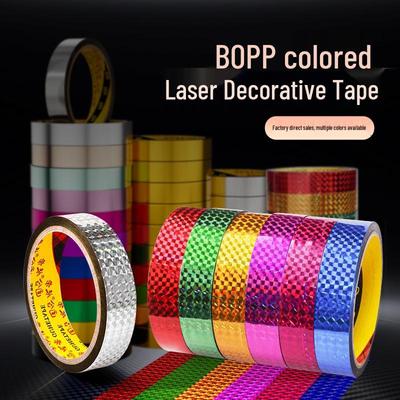 Gold Glitter BOPP Tape for DIY, Wedding, and Decoration
