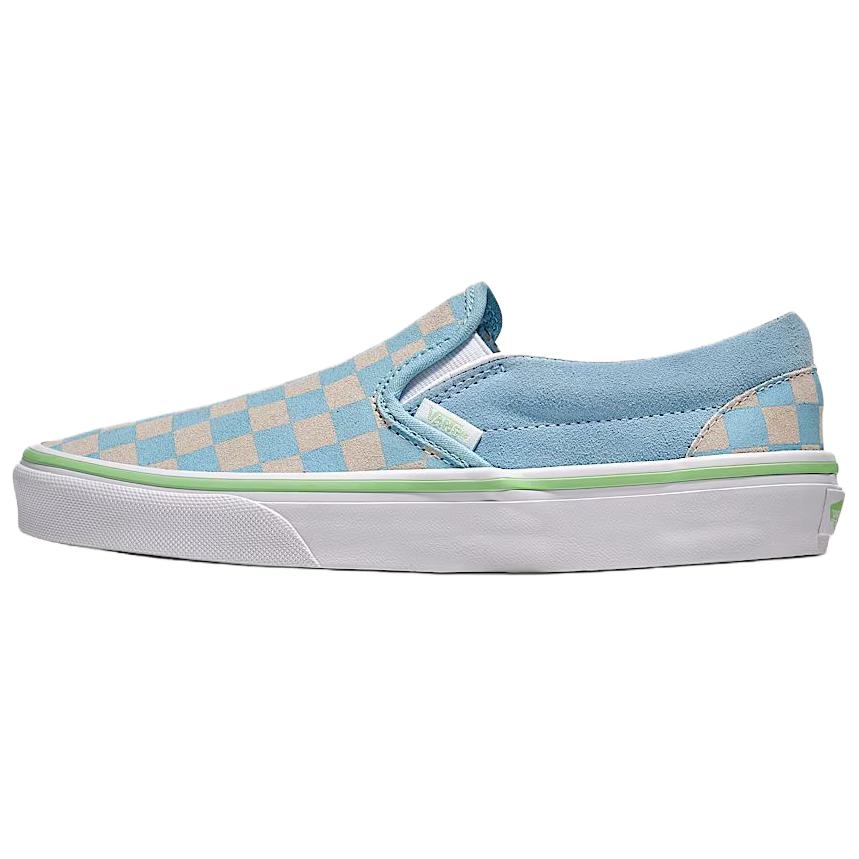Vans Classic Slip-On Checkerboard - Crystal Blue Unisex Sneakers Pink VN000D6YCAU