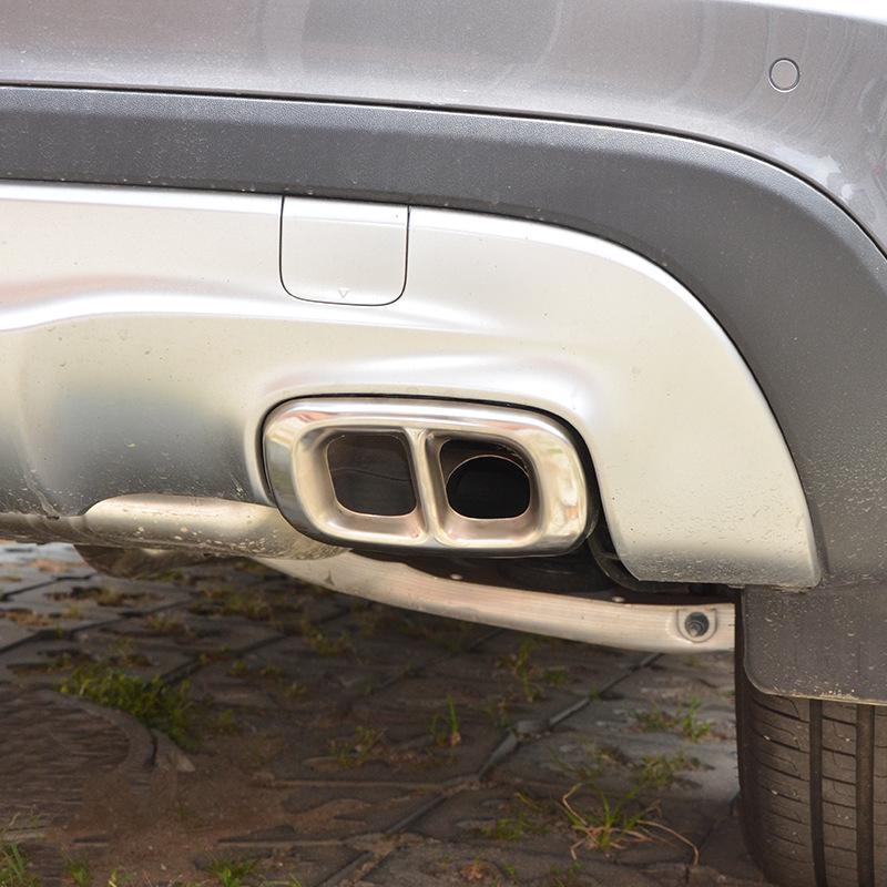 Mercedes-Benz GLA (2016-2020) Quad Exhaust Tailpipe Covers - Black Stainless Steel