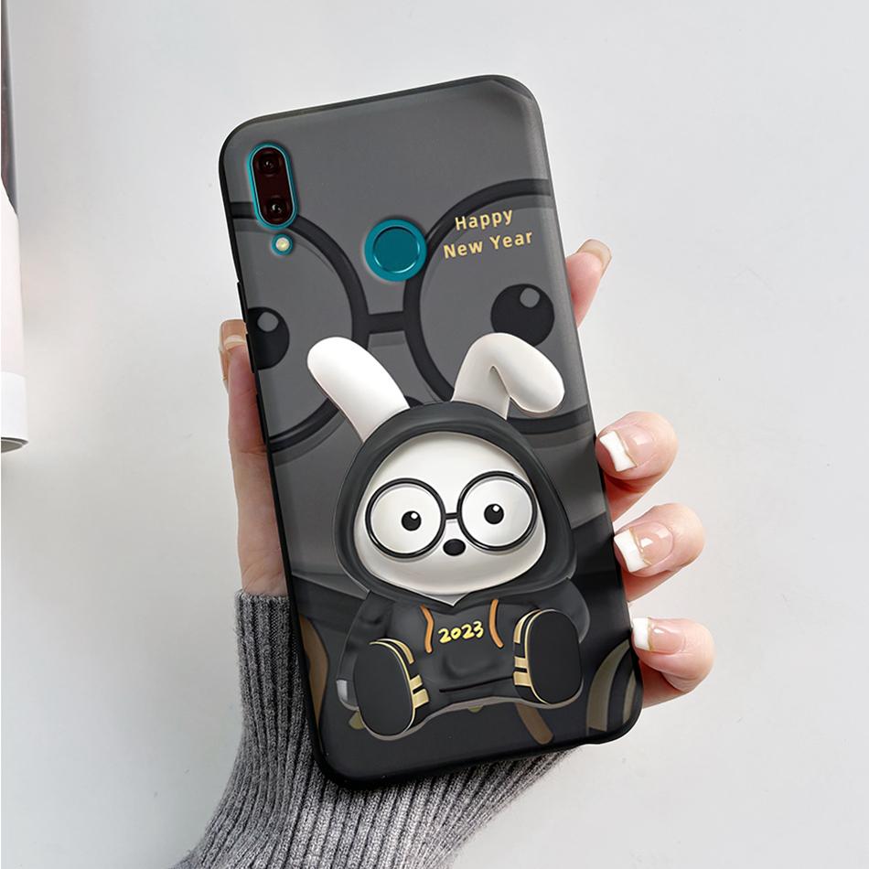 Silicone Case For Huawei Y9 2019 Case JKM-LX3 Cartoon Soft TPU Fundas Phone Cover For Huawei Y9 2019 Y 9 Cases Shockproof Coque