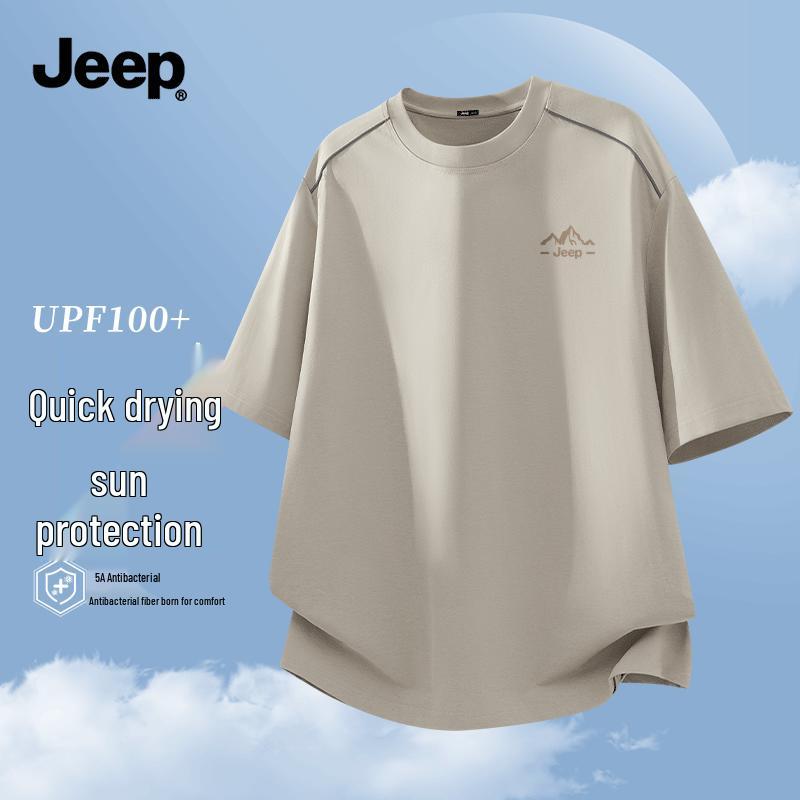 Men s JEEP Quick-Dry Anti-Bacterial Short-Sleeve T-Shirt XL