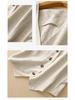 Women's Summer V-Neck Linen Vest - Solid Color, Sleeveless, Slim Fit Tank Top