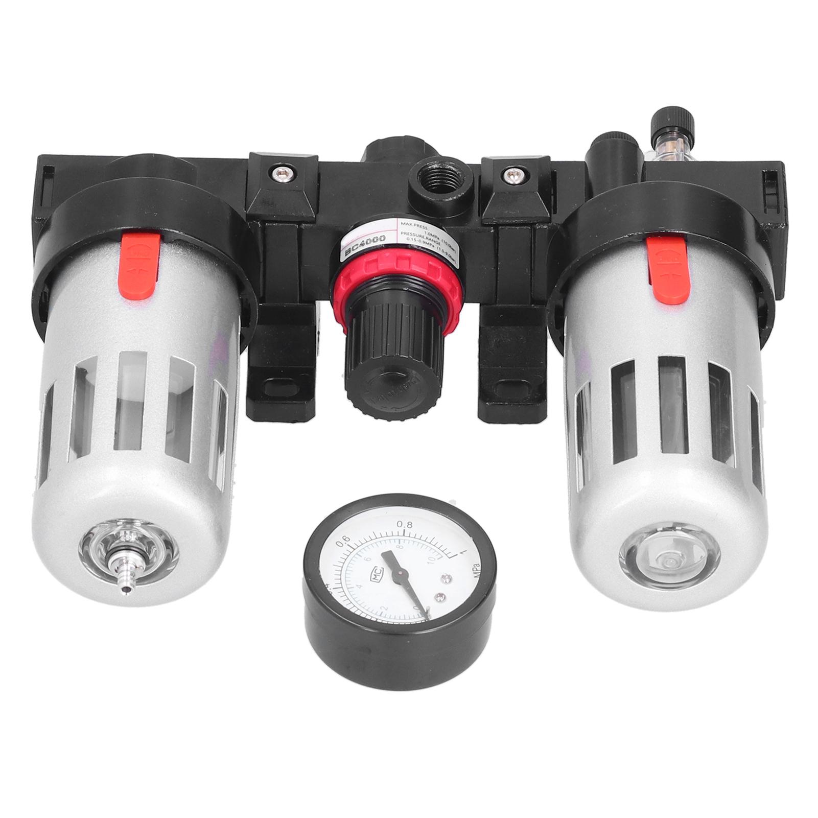 

Air Filter Pressure Regulator Kit Compressor Treatment Pneumatic Lubricator PT 1 2 BC4000