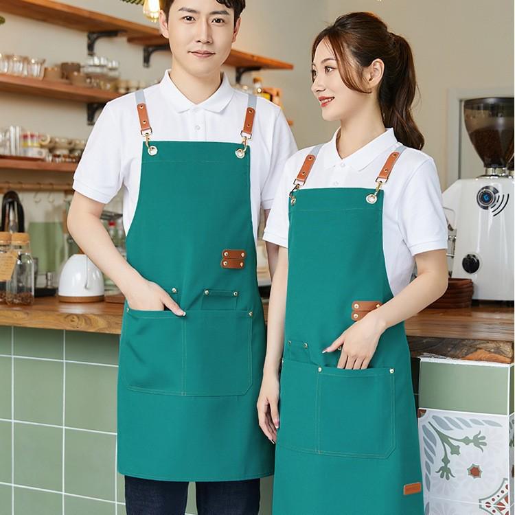 Custom Waterproof Canvas Apron for Cafes and Influencers