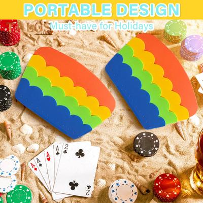 2 Pcs Hands-Free Playing Card Holder for Seniors Little Hands Arthritis Plastic Cards Game Holder for Poker Parties Family Card Game Nights