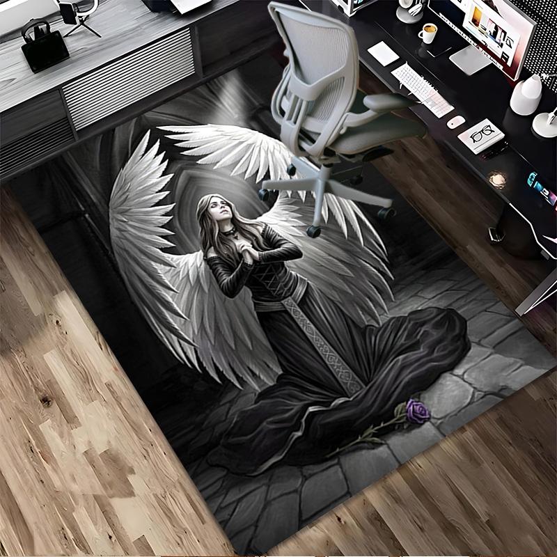 Angel Prayer Living Room Nonslip Area Rug Soft Carpet For Bedroom Game Playroom Sofa Office Home Decor Doormat Christmas Gift