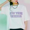 MLB T Shirts Unisex White Crew Neck Moderate Straight Fit 31TSN4131-50W