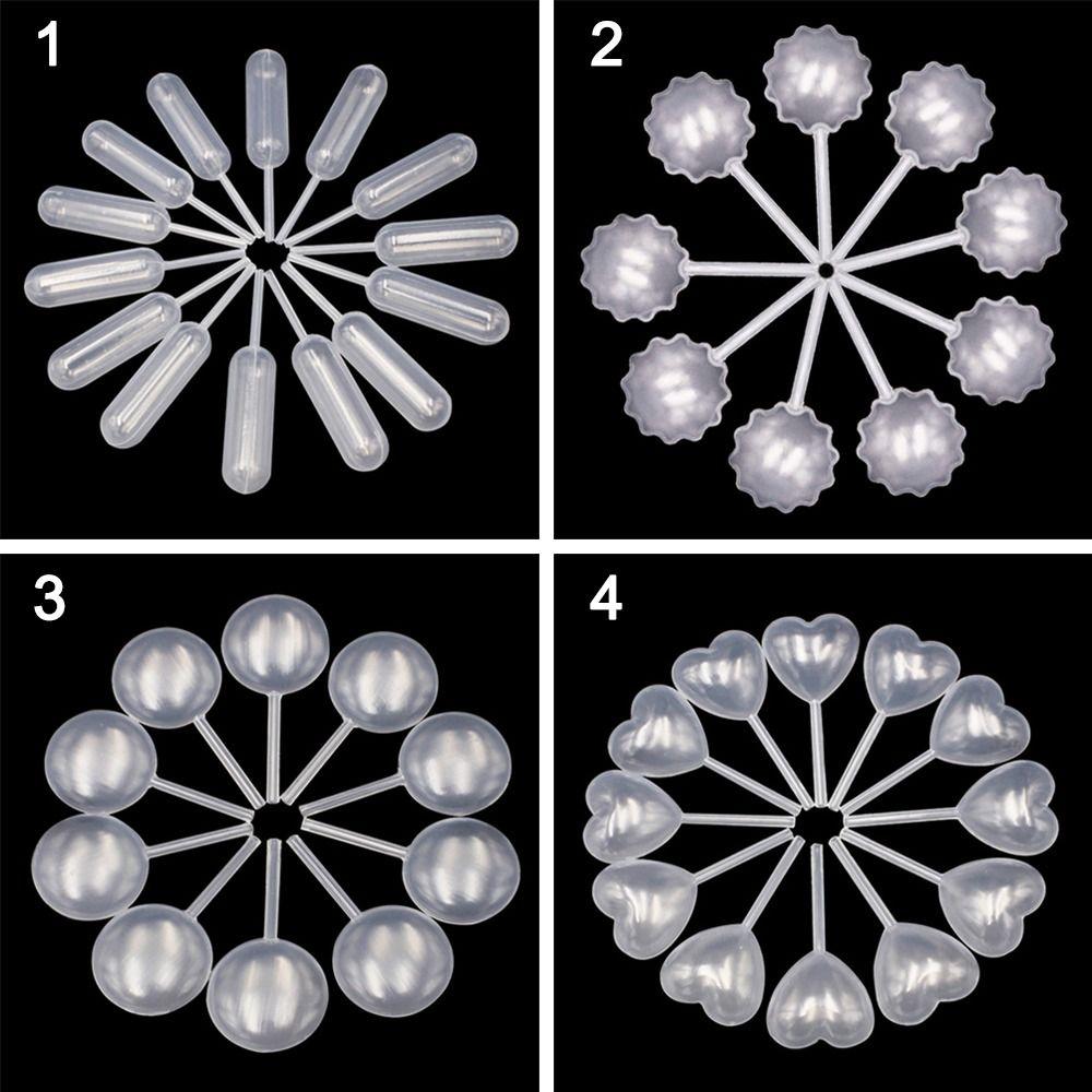 60Pcs Squeeze Pastries Ice Cream Sauce Stuffed Dispenser Sauce Droppers Transfer Pipettes Cupcakes