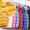 Children's Boys Winter Clothing Autumn and Winter Light Down Vest Medium and Large Children's Boys Outer Vest Jacket