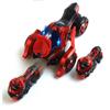 1/32 Pull Back-Motorradspielzeug, Motorradwerfer-Spielzeug mit Musikbeleuchtung, 2-in-1-Katapultrennen Trinity Chariot-Geschenk für Jungen und Kinder