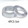 110-67.1 Bague de centrage de moyeu de roue Bague de moyeu en aluminium forgé Espaceur 4 PIÈCES pour adaptateur de moyeu de roue de voiture pour véhicule tout-terrain