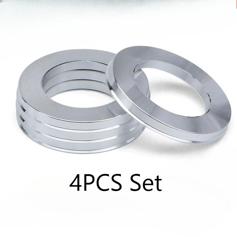 110-67.1 Bague de centrage de moyeu de roue Bague de moyeu en aluminium forgé Espaceur 4 PIÈCES pour adaptateur de moyeu de roue de voiture pour véhicule tout-terrain