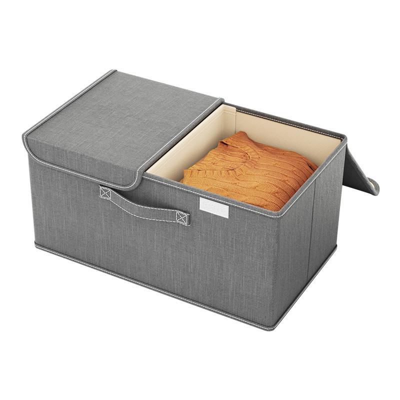Japanese Fabric Dustproof Storage Box With Lid For Closet And Bedroom Organization