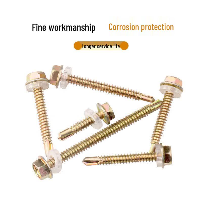 Color Zinc Hex Head Self-Drilling Screws