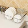 Stainless Steel Adjustable Dish Basket Dish Drainer Rack Rustproof Storage Kitchen Tool