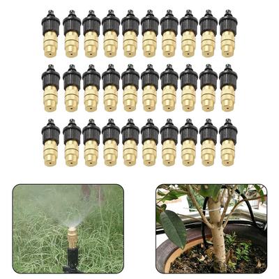 Adjustable Misting Nozzles Brass Spray Nozzle Gardening Watering Set
