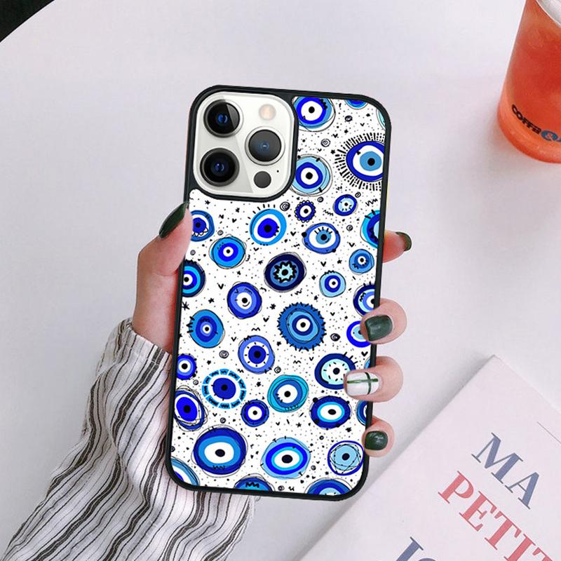 Evil eye Phone Case For iPhone 17 Air 14 13 12 16Pro Max 15 11  Plus Max Cover Shell coque